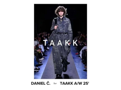 Daniel Č. desfila para TAAKK en la Semana de la Moda de París A/W 25