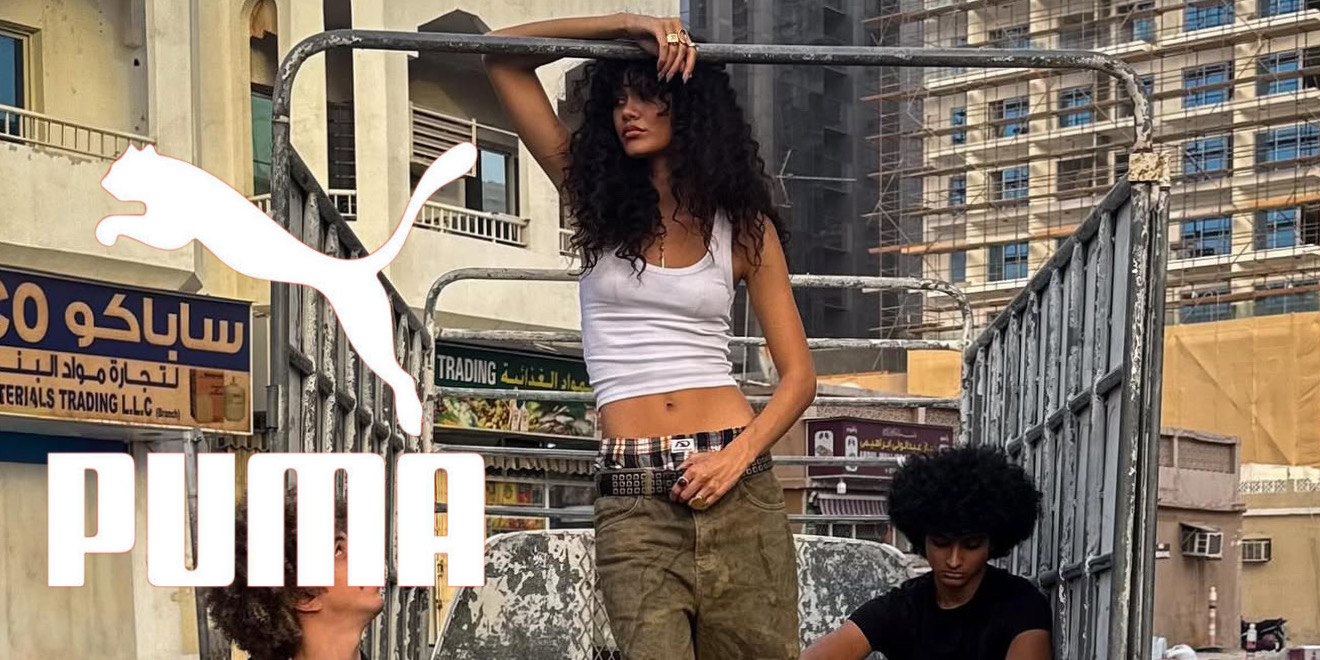 Char Goodrick para la campaña de Puma Middle East